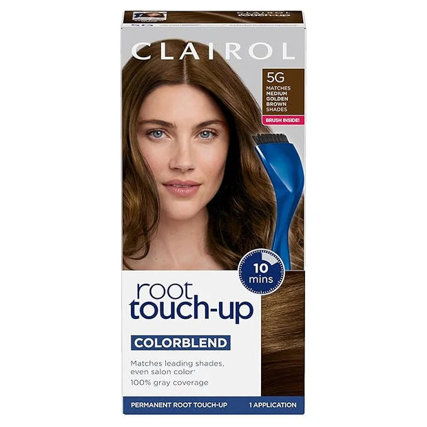 Clairol Root Touch-Up by Nice'n Easy Permanent Hair Dye, 5G Medium Golden Brown Hair Color, Pack of 1 - Product Image