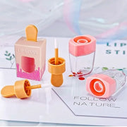 15 Pack Ice-cream Lip Gloss Tube Boxes Packaging, Pink Lip Gloss Boxes for 2.68x1.62 Inch Ice Cream Shaped Empty Lipgloss ...
