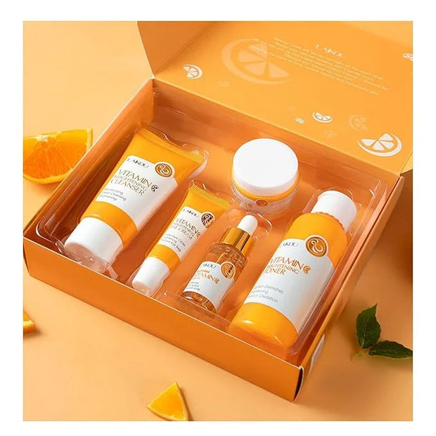 Vitamin C Skin Care Set, Girls Skincare Gift Set With Cleanser, Toner, Face Serum, Face & Eye Cream, Skin Care For Teens 1...