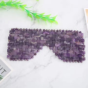 Jade Eye Mask, Jade Stones Agingproof Cooling Sleeping Eye Mask, Cold Eye Covers For Relief Eye Fatigue (Amethyst) - Produ...