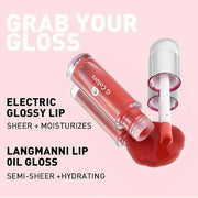 3 PCS Hydrating Lip Glow Oil Lip Stain, Moisturizing Nourishing Lip Gloss,High Shine, Smooth Finish Gloss Tinting And Non-...
