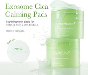 medicube Exosome CICA Tea Tree Calming Toner Pads for Sensitive Skin with Centella Asiatica Help Reduce Redness & breakout...