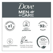 DOVE MEN + CARE Face + Body Wash For Men Awaken Turmeric + Ginger Root 18 oz 4 Count - Product Image