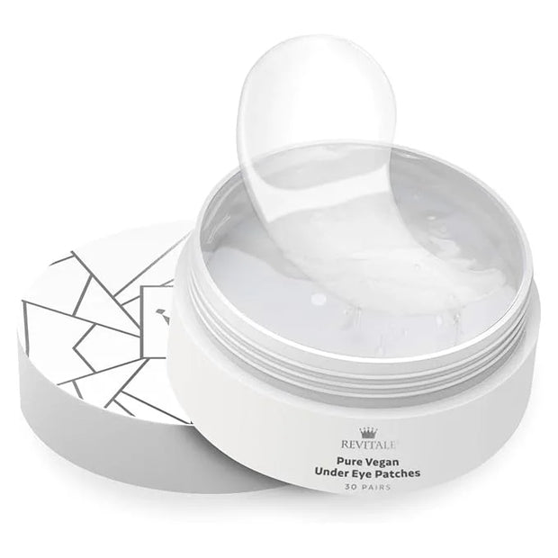 Pure Vegan Under Eye Patches, Helps Reduce Puffy Eyes & Dark Circles, Revitalise Dull Eye Masks - Nourishes, Renews, Sooth...