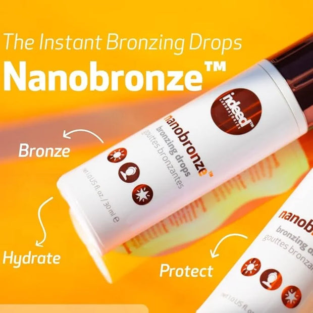 Indeed Labs Nanobronze Drops - Get a sun-kissed glow without the sun! Bronzing drops with hyaluronic acid instantly bronze...