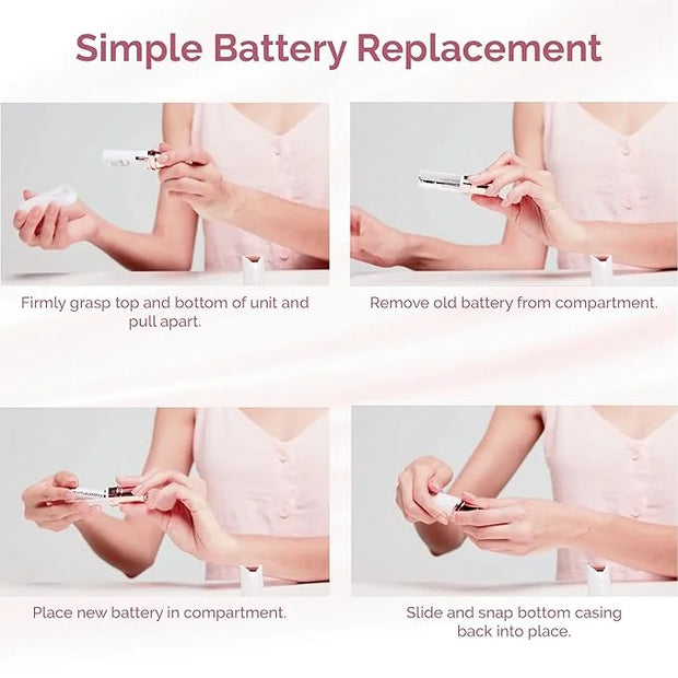 Finishing Touch Flawless Women's Painless Hair Remover, Blush/Rose Gold - Product Image