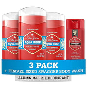 Old Spice Aluminum Free Deodorant for Men, 24/7 Odor Protection, 24/7 Freshness & Lasting Scent, Aqua Reef with Cypress Sc...