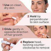 Finishing Touch Flawless Stray Hair Remover, Precise Micro-Blade Hair Removal Tool, Designed to Painlessly Cut Stray Hairs...