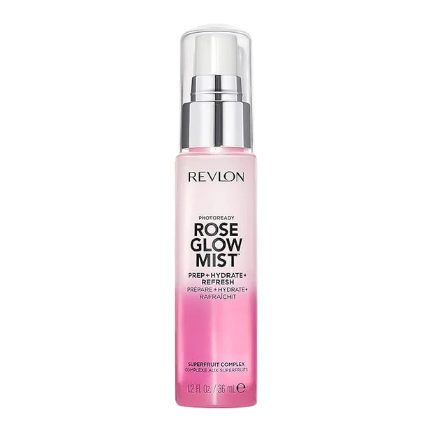 Revlon PhotoReady Rose Glow Mist Face Primer, Prep, Hydrate & Refresh Spray with Sheer Coverage, Infused with Nourishing O...