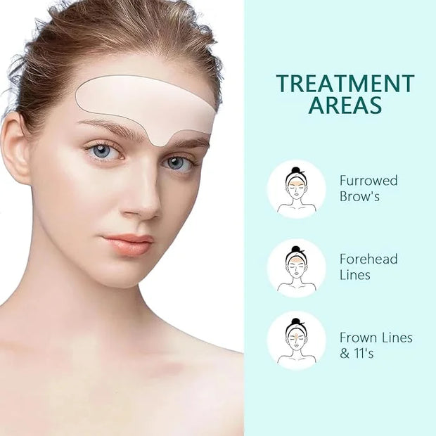 2PCS Reusable Forehead Wrinkle Patches Silicone Forehead Patches Anti-Wrinkle, Wrinkles Treatment for Wrinkles & Fine Line...