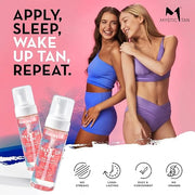 Mystic Tan Self Tanning Bundle: Wake-Up Tan Self Tanner Water Mousse 5.5 fl. oz. + Streak Free Tan Applicator Mitt - Hyalu...