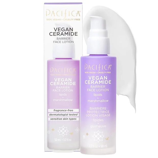 Pacifica Face Moisturizer - Vegan Ceramide Barrier Repair Face Lotion, Hydrating, For Dry Skin, Dermatologist Tested, Safe...