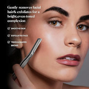 Dermaplane Razor for Women Face with 6 Refill Blades, Dermaplaning Tool Face Razors for Removes Facial Hair, Peach Fuzz, R...