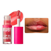 Ruby Kisses Lip Oil Booster, Hydrating Lip Gloss with Nourishing Natural Oil Blend, Jumbo Wand for Easy Application, Non-S...