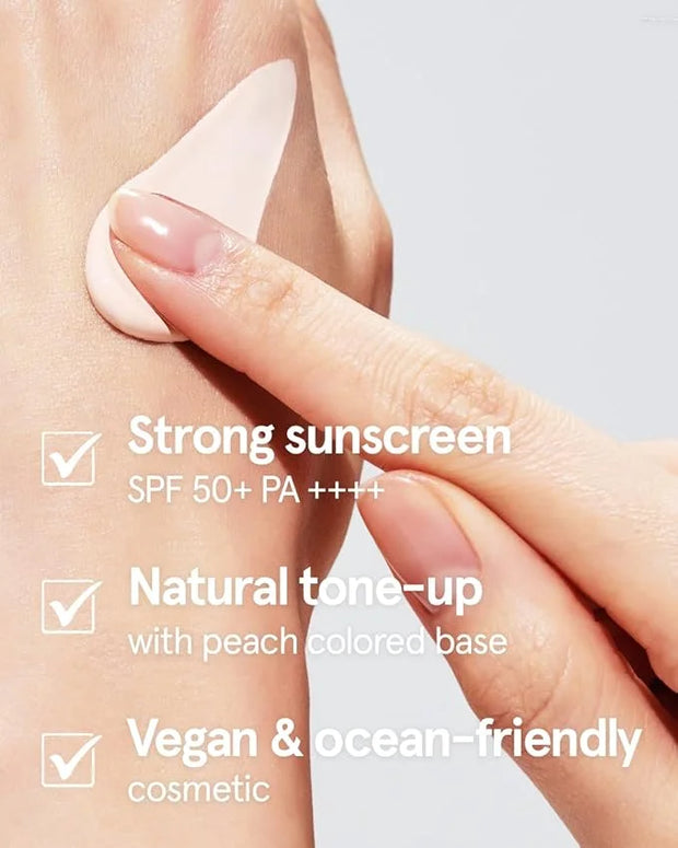 ATHE Vegan Relief Sun BB SPF50+ PA++++, Korean Sunscreen, Zinc Oxide Tone Up Cream, Tone & Texture Correction, Long-Lastin...