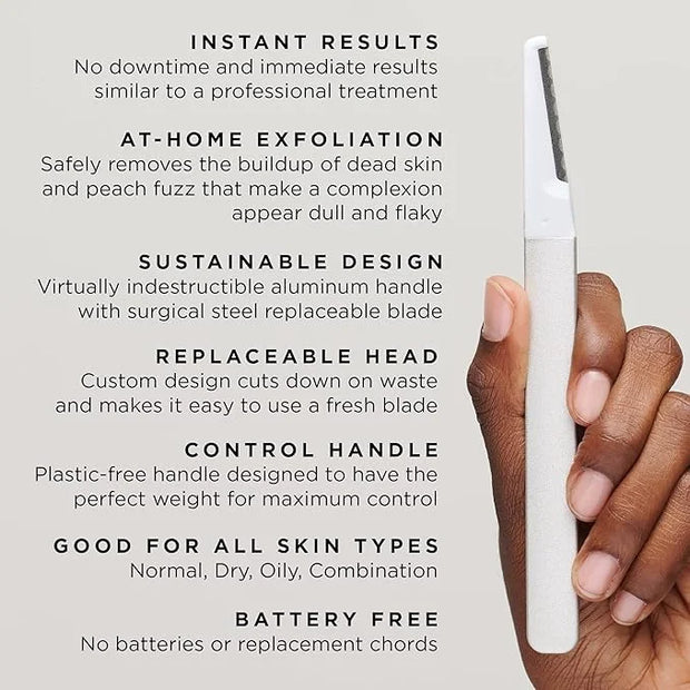 StackedSkincare | Replacement Dermaplaning Blades for Smooth, Radiant, Glowing Skin, Exfoliating Face Blades for Dermaplan...