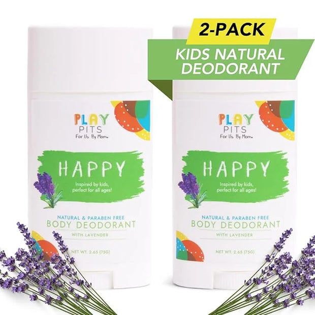 PLAY PITS - Natural Kids Whole Body Deodorant - Safe for Girls and Boys w/Sensitive Skin of All Ages - Clean, Non-Toxic, &...