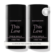 Each & Every Aluminum Free Deodorant for Women & Men, Rose & Vanilla - All Natural Deodorant for Sensitive Skin, EWG Verif...