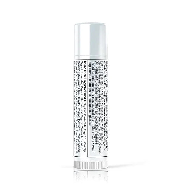 SPF 15 Mineral Sunscreen Lip Balm - Vegan and Cruelty Free Broad Spectrum UVA/UVB Lip Care - lemon and mint scent - for Hy...
