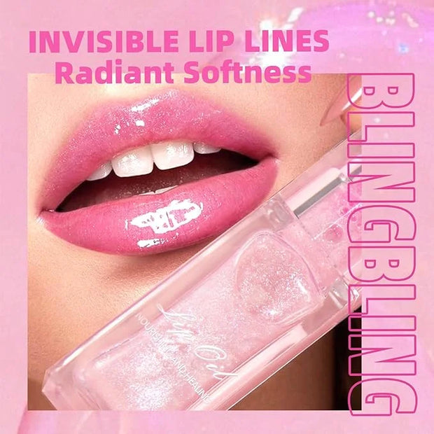 Erinde 2 PCS Magic Color Changing Lip Oil, Moisturizing Lip Glow Oil, Long Lasting Nourishing Plumping Glimmer Glow Lipsti...