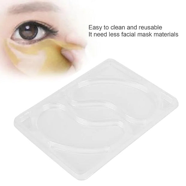 Eye Mask, 5Pcs Reusable Eye Mask Multifunctional Mask Patch Tray Plate Set Reusable Portable Eye Patches for Facial Mask M...