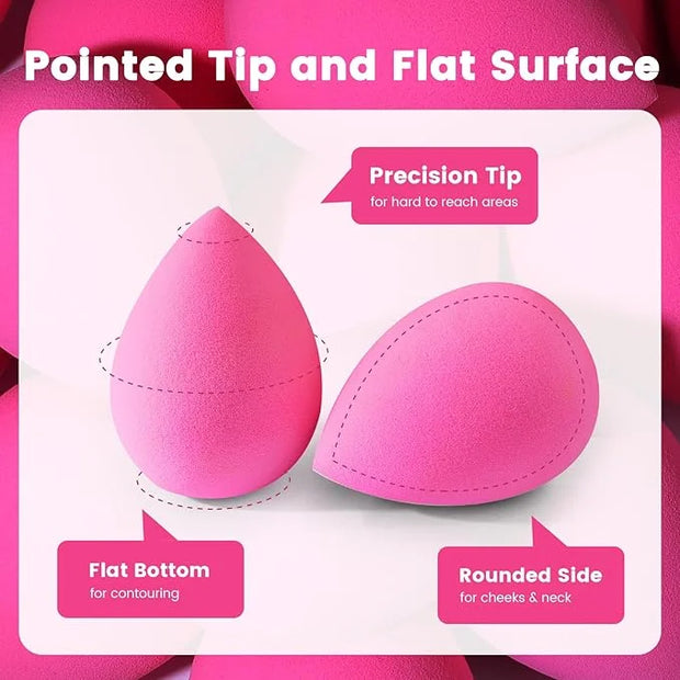 BEAKEY 5 Pcs Makeup Sponges, Latex-Free Beauty Sponge