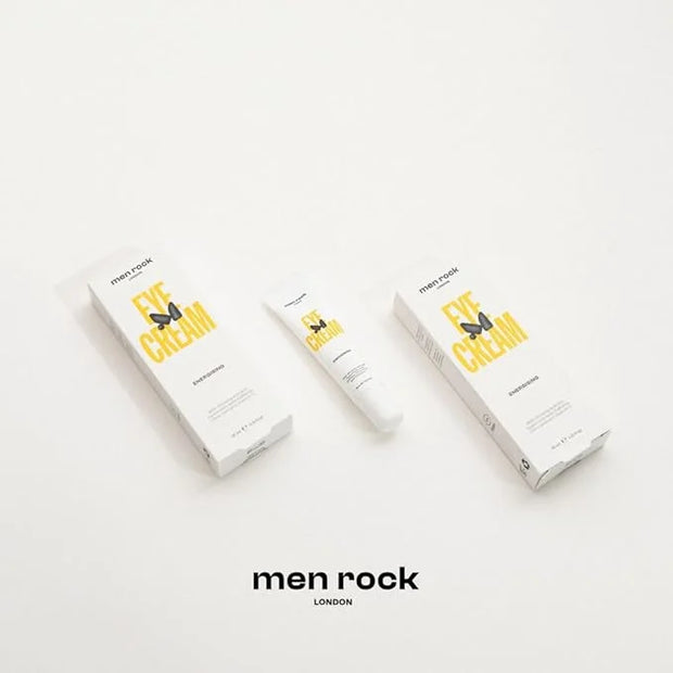 Men Rock Eye Cream - Moisturizing Under Eye Cream for Dark Circles with Ginseng Extract, Vitamin E - Mens Face Care - Mens...