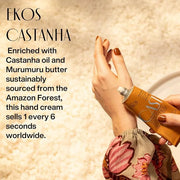 natura - Ekos Castanha (Brazil Nut) Hand Cream - Anti-Dryness Hand Balm - 24-Hour Deep Hydration Skin Moisturizer - Vegan ...