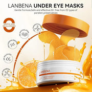 LANBENA Vitamin C Under Eye Patches for Dark Circles and Puffy Eyes, Cooling Eye Masks for Eye Bags, Fine Lines & Wrinkles...