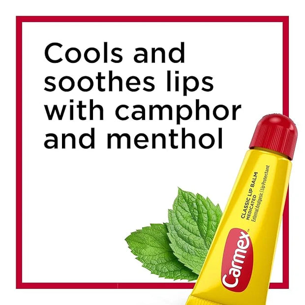 Carmex Classic Medicated Lip Balm Pack,