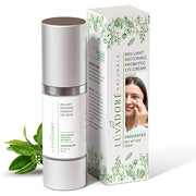 Brilliant Restoring Probiotic Eye Cream – Under Eye Cream with Caffeine, Green Tea, Hyaluronic Acid, Botanical Ingredients...