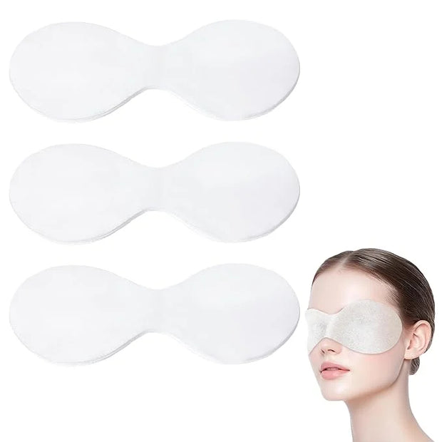 100 Pcs Disposable Non Woven Eye Care, Non Woven Eyes Covers for EyeCare, Disposable Eye Mask Cotton Spa Eyes Pads for Fac...