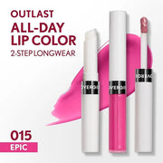 COVERGIRL Outlast All-Day, 015 Epic, Lip Color, 24-Hour Wear, Hydrating Balm, Kiss-Proof, Moisturizing, Vegan Formula, 0.0...
