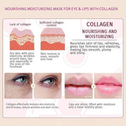 20 Pairs Lip Masks & Eye Masks, 24K Gold Gel Crystal Collagen Eye Pads, Moisturizing Lip Mask Crystal Pads, Under Eye Patc...