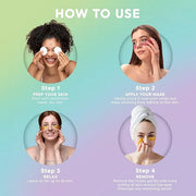 LivaClean 24k Gold Under Eye Patches (30 Pairs), Eye Mask, Collagen Skin Care Products, Eye Patches for Puffy Eyes, Eye Ma...