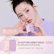2aN Dual Color Face Blusher, Buildable & Blendable Cheek Color, Powder Blush, Korean Beauty (01 Cotton Candy Violet, 1.5 o...