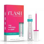 fLASH Eyelash Serum for Long, Curled Natural Lashes - Enhances & Strengthens, Safe & Effective Formula for Contact Wearers...