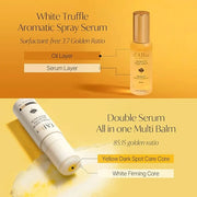 d'alba Piedmont White Truffle Vegan Holiday Gift Set, First Aromatic Spray Serum & All In One Multi Balm, Suitable for All...