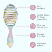 Wet Brush Speed Dry Hair Brush - Splatter (Color Wash) - Vented Design and Ultra Soft HeatFlex Bristles Are Blow Dry Safe ...
