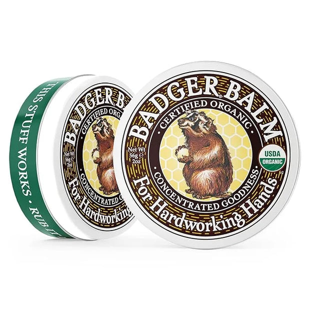 Badger - Hardworking Hands Healing Balm, Aloe Vera & Wintergreen, Working Hand Balm, for Dry Hands, Hand Moisturizer, Cert...