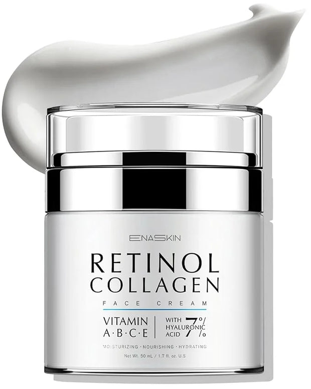 EnaSkin Retinol Collagen Face Moisturizer: Anti Aging & Wrinkle Repair Cream for Women - 7% Hyaluronic Acid Boost Hydratio...