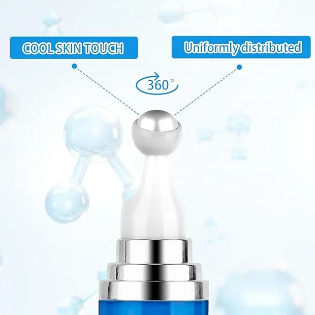 5% Caffeine Eye Serum with 360° Massage Rollerball Topper,Caffeine Cream for Dark Circles,Wrinkles,Puffiness and Fine Line...