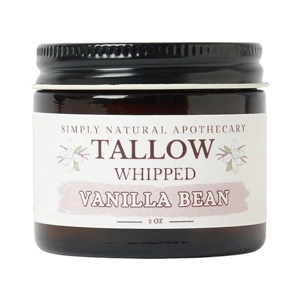 Beef Tallow for Skin Care, Face, Hands - Natural Moisturizer - Whipped - Organic Grass-Fed Beef Fat - Vitamins A, D, E, K ...
