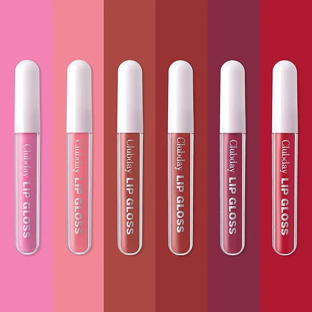 Multicolor Lip Gloss Non-Sticky Matte Long-lasting Color Lip Lacquer Liquid Lipstick Makeup Set Natural Glowy 6 Pcs-01 - P...