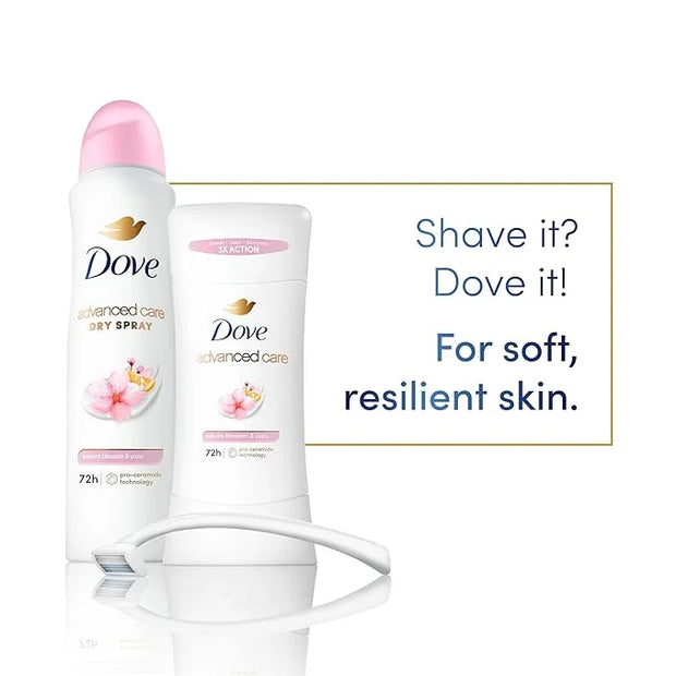 Dove Advanced Care Antiperspirant Deodorant Spray for Women 3 Pack Sakura Blossom & Yuzu 72 hour sweat and odor protection...