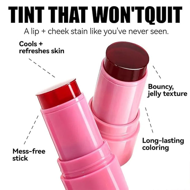 3 Colors Water Jelly Tint Stick, Milk Cooling Cooling