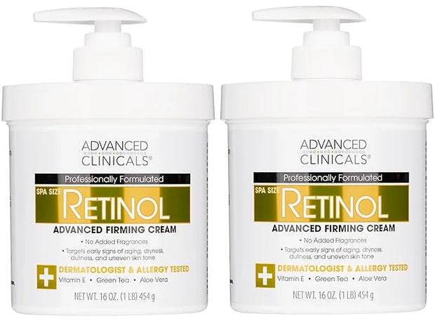 Advanced Clinicals Retinol Body Lotion & Face Moisturizer | Visible Anti Aging Skin Care Retinol Body Cream For Women & Me...