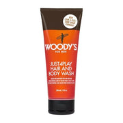 Woody's Just4Play Hair and Body Wash for Men - Sulfate-Free, Deep Cleansing, Hydrating, Fresh Scent, All-in-One Shower Gel...