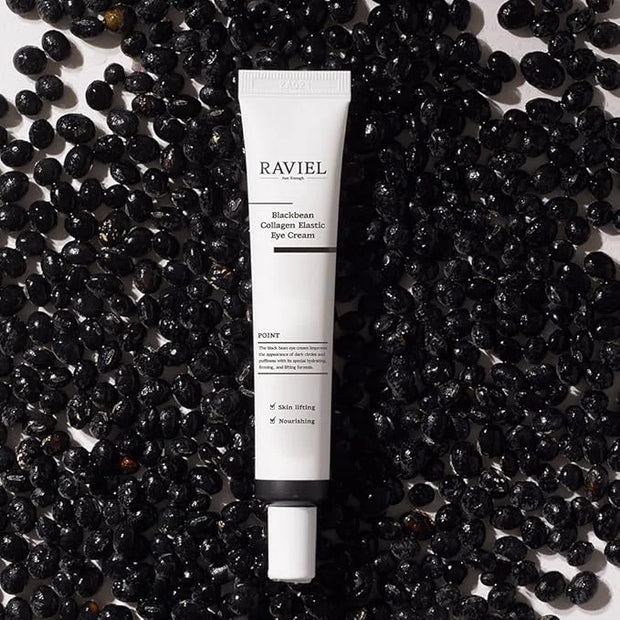 RAVIEL Black Bean Collagen Elastic Eye Cream Set | Brightening & Anti-Wrinkle | Smooth & Fast Absorbing, KFDA-Certified | ...