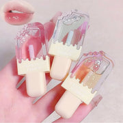 3Pcs Clear Cute Lip Gloss Set,Fruit Flavored Lip Oil Set,Long Lasting Moisturizing,Hydrating Lip Glow Oil for Kids and Tee...